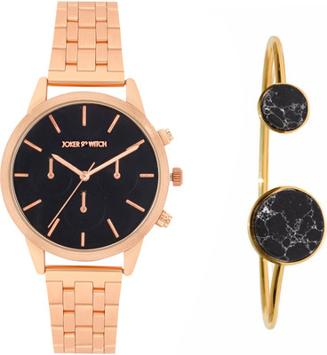 Joker & Witch Joker & Witch Venessa Gold Watch Bracelet Set Analog Watch  - For Women