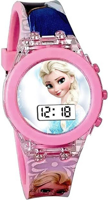 Redex Digital Frozen Watch Glowing Colourful Disco Led Light For Kids Digital Watch  - For Boys & Girls