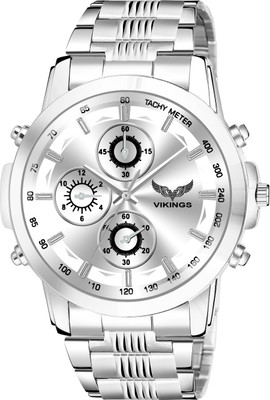 VIKINGS VK-GR-144-SLV-CHN CHRONOGRAPH STYLE Analog Watch  - For Men