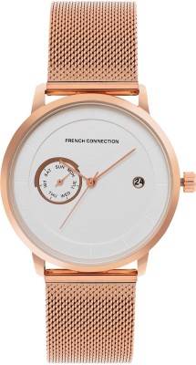 French Connection French Connection White Analog Round Dial Picasa Watch For Men - FCN00025C Analog Watch  - For Men