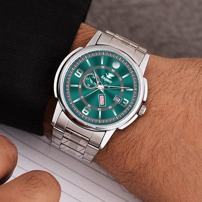 Espoir Olive Day and Date Day And Date Functioning High Quality Analog Watch  - For Men