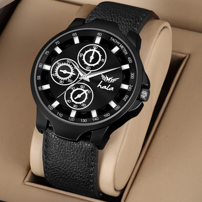 HALA 1042 Trending New Time Collection Full Black Analog Watch  - For Men