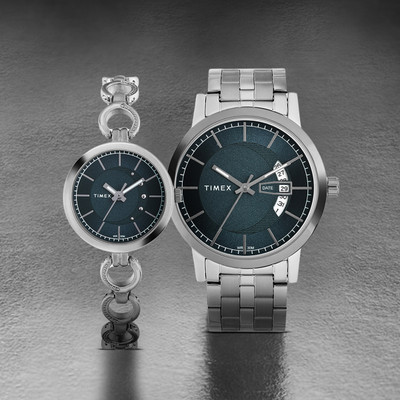 TIMEX Blue Dial Watch Gift Set Analog Watch  - For Men & Women