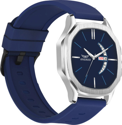ANALOGUE Hexa Series | Smart Watch Strap | Smart Clip | Soft Silicon | Day and Date Hexa Series | Smart Watch Strap | Smart Clip | Soft Silicon | Day and Date Analog Watch  - For Men