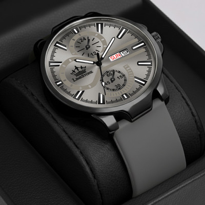 LIMESTONE o Flex Day and Date Functioning | Smart Silicone Strap| Quartz Flex Day and Date Functioning | Smart Silicone Strap| Quartz Analog Watch  - For Men