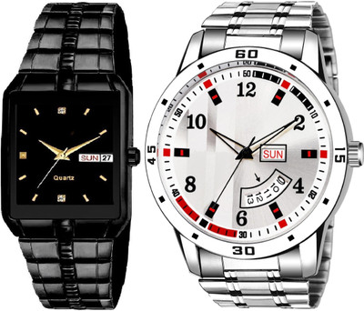 Caihong Black-Case-SLV-8 Analog Watch  - For Men