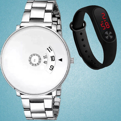 HF Haifun Paidu White Dial Free Red LED Watch stylish Paidu Combo And Mens $ Womens Watch White Dial Free Red LED Watch stylish Paidu Combo feshion Strap Slvar And Analog Watch - For Men & Women HF Haifun Paidu White Dial Free Red LED Watch stylish Paidu Combo And Mens $ Womens Watch White Dial Free Red LED Watch stylish Paidu Combo feshion Strap Slvar And Analog Watch - For Men & Women