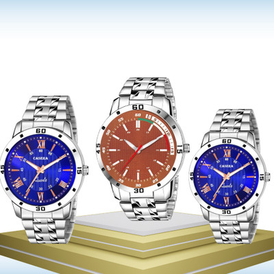 MAHAKAPI Partywear New Look Combo - Pack3 Analog Watch Analog Watch  - For Men