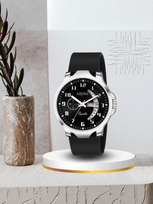 MATRIX Softest Silicone Strap Day & Date Analog Watch  - For Men & Women