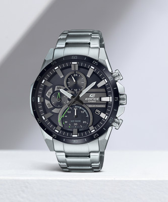 CASIO EQS-940DB-1AVUDF Edifice Black Dial Silver Stainless Steel Band Analog Watch  - For Men