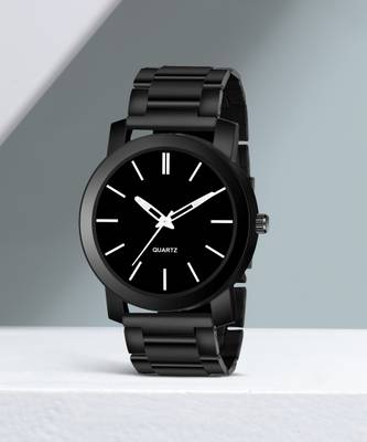 QUANTICO QUANTICO BLACK STYLISH WATCH BLACK CHAIN WATCH FOR MEN