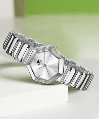 CRESTELLO CR-JWL151-SLV Analog Watch  - For Women