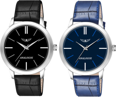 ANALOGUE Combo of 2 | Synthetic Leather Straps | 1 Year Warranty | Boys Series Analog Watch  - For Men