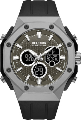 Kenneth Cole Reaction New Collection Gun Octagon Dial Analog-Digital Watch  - For Men