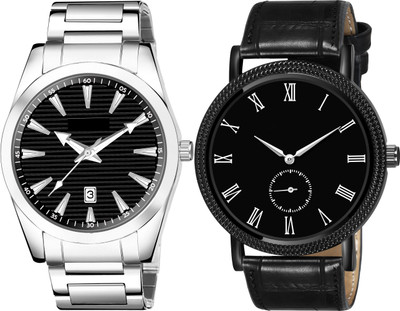 TVILLA Black Dial Date Function TV-LR148 Analog Watch  - For Men