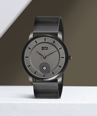 NOVA Mens & Young Boys Slim Date Chain Watch Analog Watch  - For Men