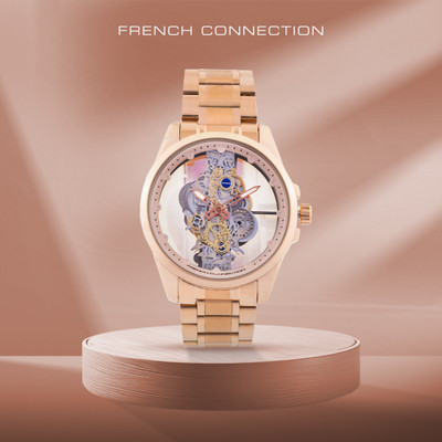 French Connection Skeleton Dial Analog Watch  - For Men
