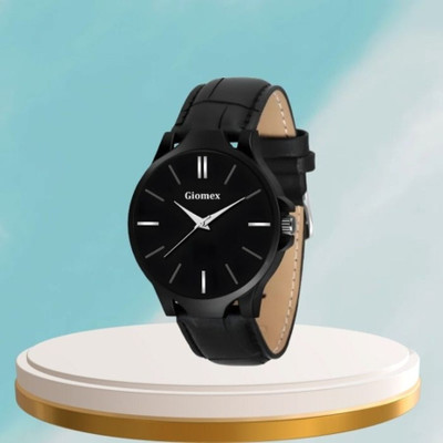 Giomex Stylish G-Black Plain_1 Analog Watch Analog Watch  - For Men