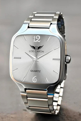 LOIS CARON LCS-4298 Elegant Silver Square Analog Quartz For Men/Boys Wrist watch Analog Watch  - For Men