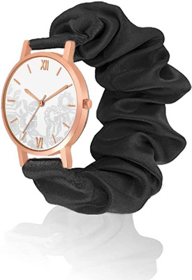 CUZWAVE W/D Rizali Ribbin Black Analog Watch  - For Women