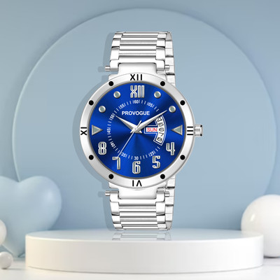 PROVOGUE PRV-221-BLUE Stylish Day and Date Analog Watch  - For Men