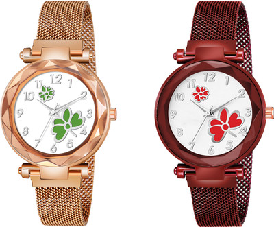 Csamon 315 Maganet Designer Fashion Wrist Analog Watch  - For Girls