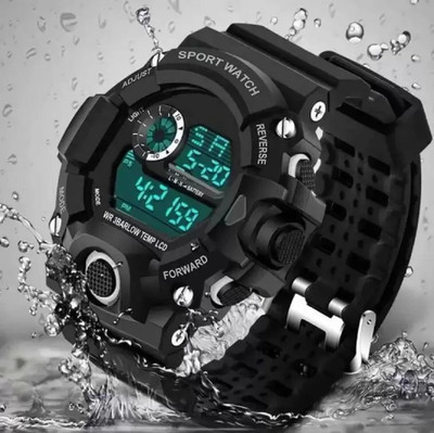 FRANDSAM Sports Watch For Boys And Mens With Day And Date Feature With StopWatch C SHOCK BLACK Digital Watch  - For Boys