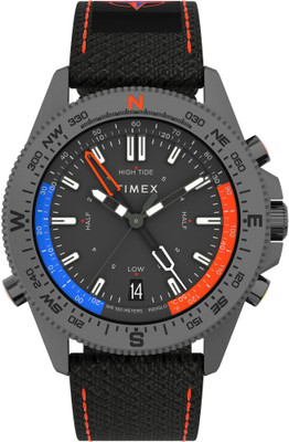 TIMEX TW2V03900X6 TIMEX Compass Black Round Dial Analog Watch  - For Men