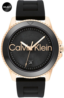Calvin Klein Aqueous Aqueous Qtz Basic Calendar Navy Round Dial 's / Analog Watch  - For Men