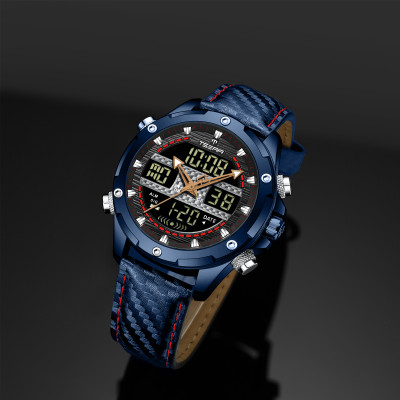 TSERA T1005L Fashion Sport Quartz Analog Digital LED Waterproof Wrist Analog- Analog-Digital Watch  - For Men
