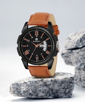 MarkQues Invader Black And Tan Day And Date Functioning Watches For Boys High Quality Analog Watch  - For Men