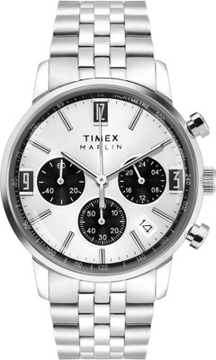 TIMEX TWEG26704 TIMEX MARLIN Silver-Tone Round Dial Analog Watch  - For Men