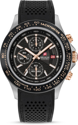 Swiss Military Hanowa WATCHMAN Chronograph Dial Chronograph Silicone Strap Analog Watch  - For Men