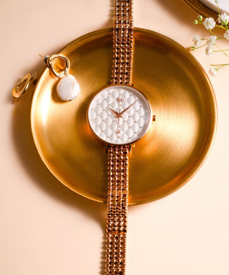 Fastrack Fastrack Vyb Iconique Quartz Rose Gold Round Dial Women's Watch Analog Watch  - For Women