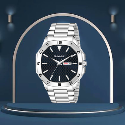 PROVOGUE PRV-227-BLUE Stylish Day and Date Analog Watch  - For Men