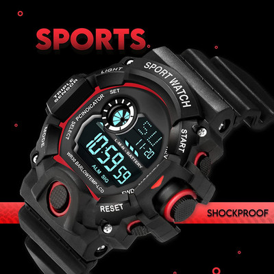 Keep n Touch Wrist Watch Sport Watch with Black strap & Water Resist Digital Watch  - For Men