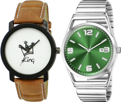 TVILLA Green Dial Date Function MZ-LR155 Analog Watch  - For Men