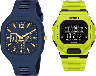 Brostin Unique Design Analog-Digital Men's Combo Watches Analog-Digital Watch  - For Men