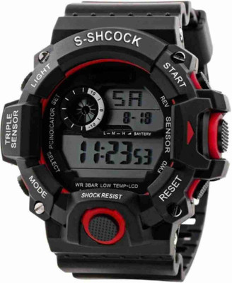 Trex 4002 T-Shock Digital Display Multi Task Working Round Dial Sport Look Digital Watch  - For Boys