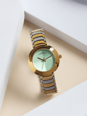 French Connection Round Dial Sea Green Round Dial Analog Watch  - For Women