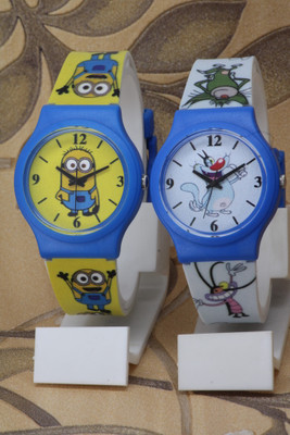 VIRAKTI Beautiful Cartoon Design Dial Fancy Rubber Belt Beautiful Cartoon Design Dial Fancy Rubber Belt Analog Watch  - For Boys & Girls