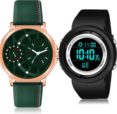 TIMOXIDE BM49-DG58 Analog-Digital Watch  - For Men