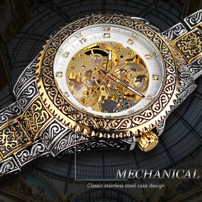 Olmeca Treasured Object d'art Artistic Value Classic Skeleton Evocative In Period Style Analog Watch  - For Men & Women