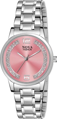 NOVA Women's and Girl's Silver Chian Wrist Watch Analog Watch  - For Girls