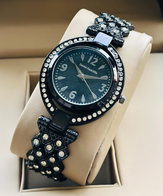 Daniel Radcliffe DRW0034 Diamond Fitted Double Frame Analog Watch  - For Women