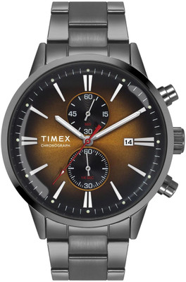 TIMEX TWEG19932 Orange Round Dial Chronograph Quartz Analog Watch  - For Men