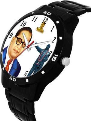 BRATON jai bheem watch- BLACK PLATED CHAIN ANALOG WATCH FOR MEN & WOMEN Analog Watch Analog Watch  - For Men