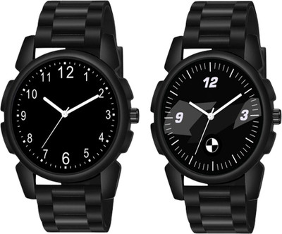 ETLIS Stylish Pack of 2 Combo Stylish Pack of 2 Combo Analog Watch  - For Men