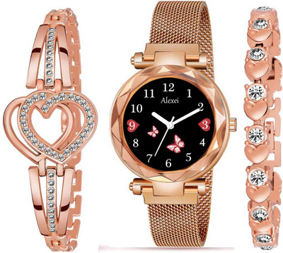 Alexei Magnetic Butterfly Collection Magnetic Butterfly Collection Analog Watch  - For Girls