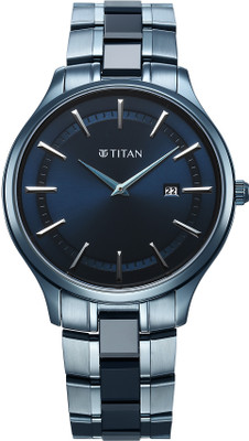 Titan Slim Ceramic Fusion Analog Watch  - For Men